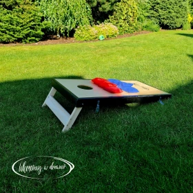 Cornhole, zestaw do gry w cornhole, 2 x plansza, 8 x woreczki