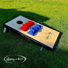 Zestaw Cornhole, plansza do gry w cornhole 122x61, 8 woreczków 15 x 15